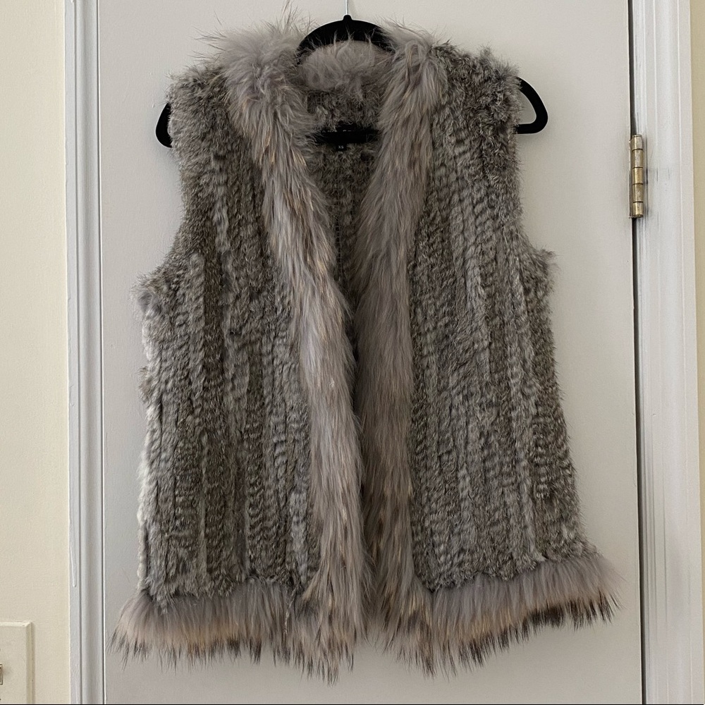 Dana Stein rabbit fur vest